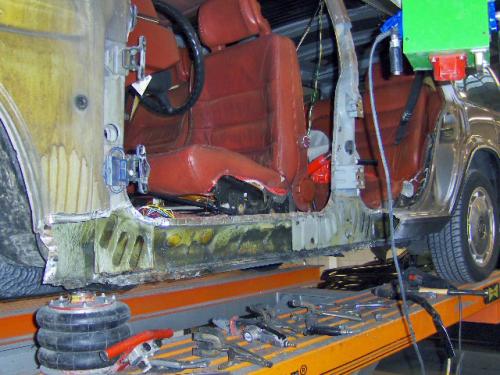 zijkant zijkant voor plaatsen nieuwe delen